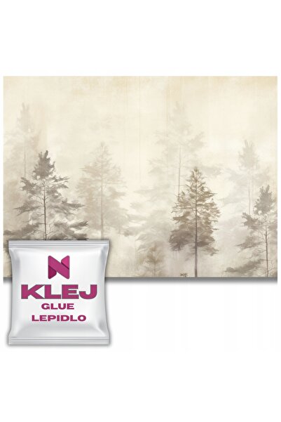 Naklejkomania Fototapet Decorativ Cu Model Boho, Culoare Bej, Padure, Pentru ...