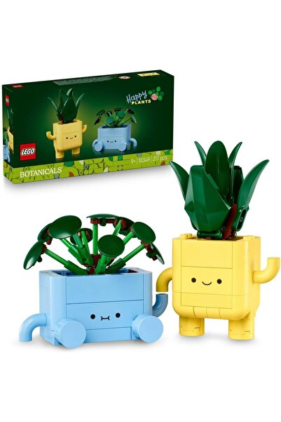 LEGO Botanicals Happy Plants Toy - Crafts Kit for Kids incl. 2 Artificial Pla...