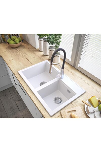 Granitan Pachet Chiuveta Hektor + Baterie Nexo, Granitan, granit, 800x500x205...