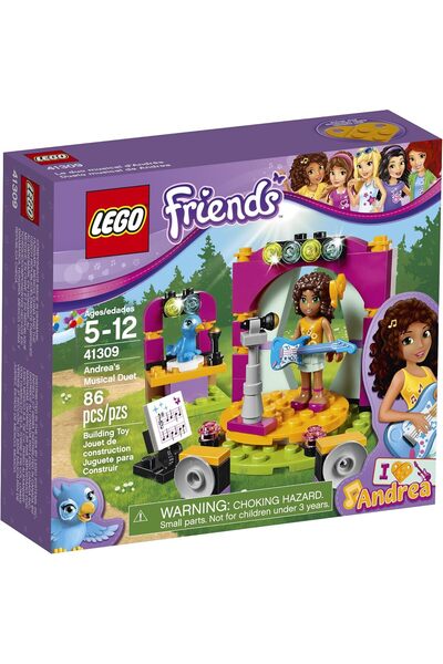 LEGO مجموعة بناء الأغاني الموسيقية لفرقة فريندز أندريا 41309