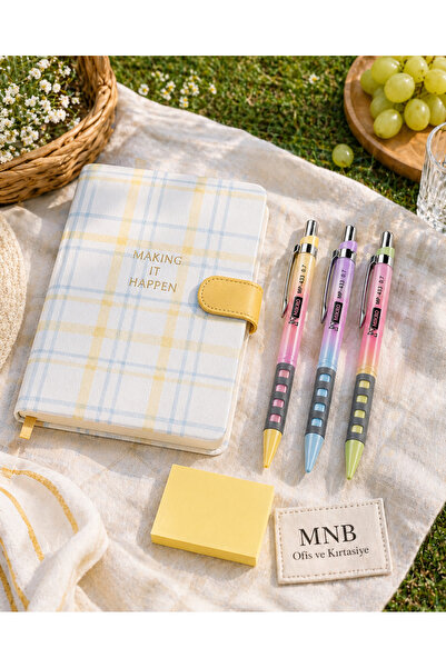 Mikro Making It Happen Pastel Not Defter Şık Günlük Planlama Defteri , ofis v...