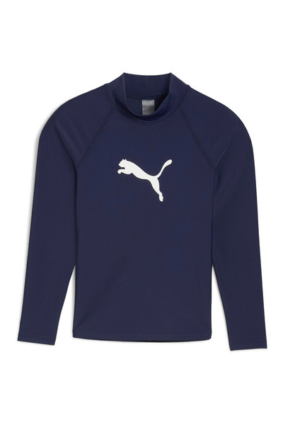 Puma Bluză de înot pentru copii, unisex, rashguard, 1 bucată, albastru, copii