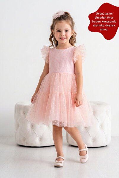 Eray Kids Girl's Tulle Skirted Princess Evening Dress