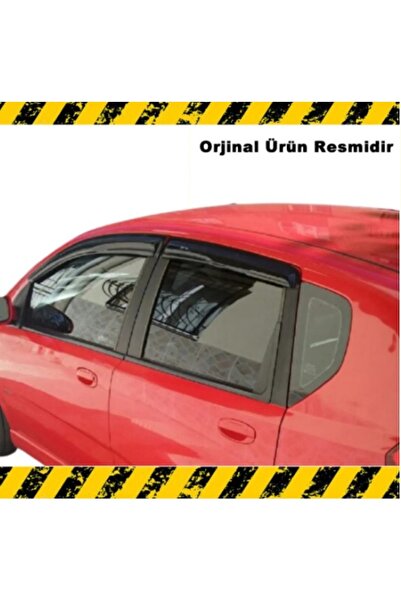 ENGAKSESUAR Chevrolet Kalos Parlak Siyah Mügen Cam Rüzgarlığı Chevrolet Kalos Tüm Kasalar 4 Lü Set