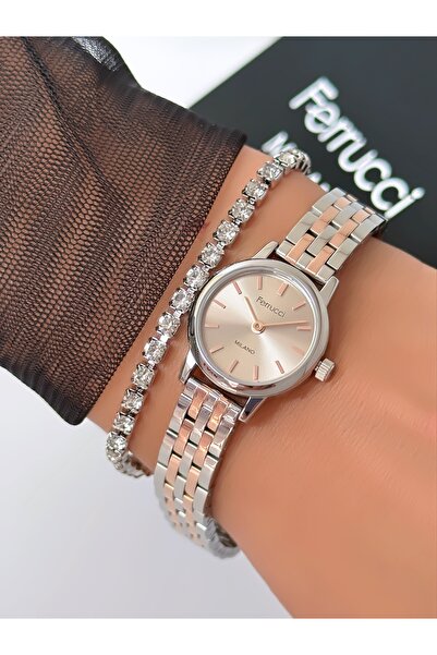Ferrucci Steel Strap Minimal Case 2 Year Warranty 3 Atm Waterproof Women's Wr...