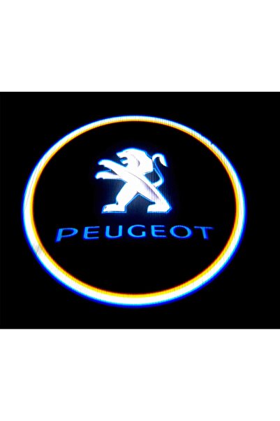 MKY STORE PEUGEOT KAPI ALTI LED AYDINLATMA ARAÇ LOGOLU