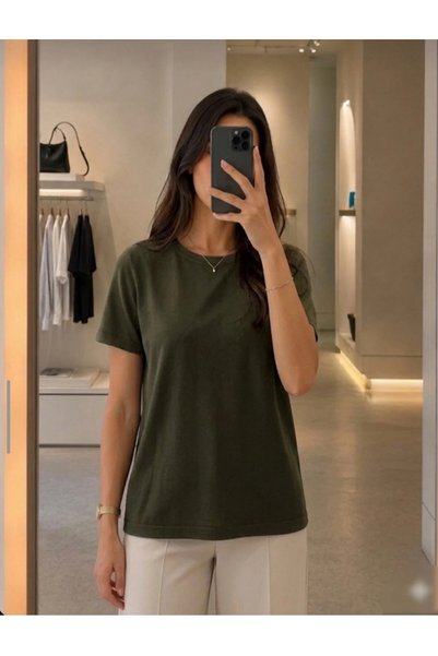 softalya moda Women's Crew Neck T-Shirt