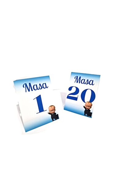 OEM Set numere de masă M13, Carton, Boss Baby, 20 buc.