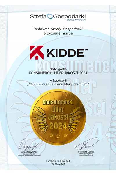 kidde SENSOR CERTIFICAT DE MONOXID DE CARBON DETECTOR DE MONOXID DE CARBON AL...