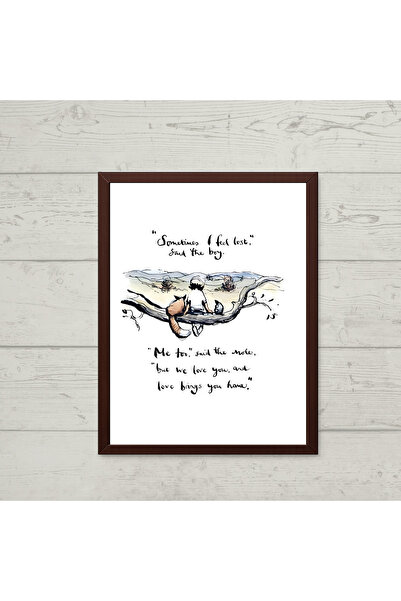 The Boy The Mole The Fox and The Horse Poster – Çerçeveli Minimal Duvar Tablosu