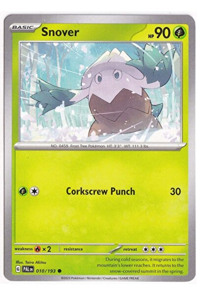 Pokemon Snover 010/193 - Paldea Evolved - Card (Mint)