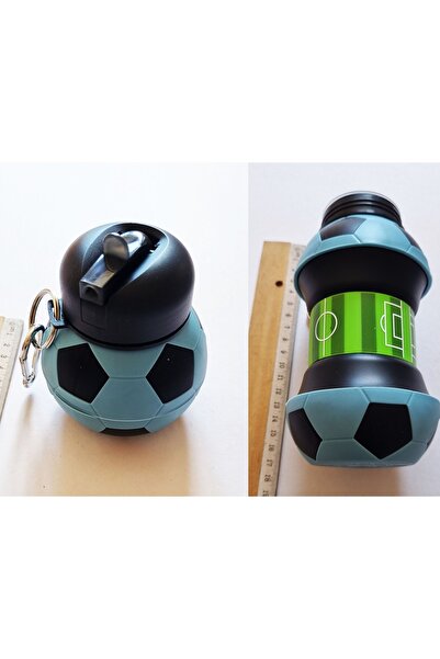 Modellino Katlanabilir Portatif Silikon Su Şişesi 500ml Rengarenk Şirin Sevim...