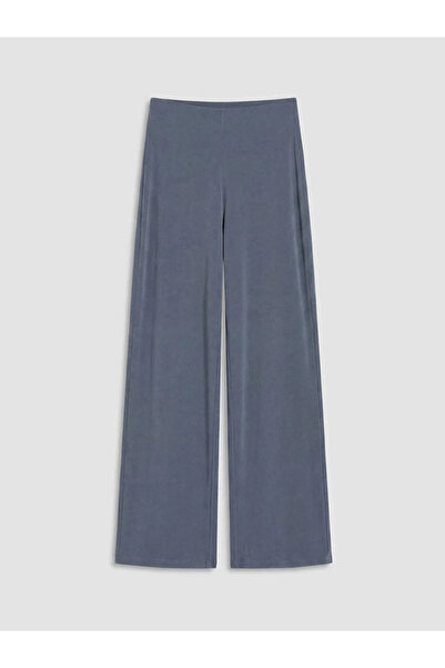 LC Waikiki Blue Women's Trousers with Elastic Waist