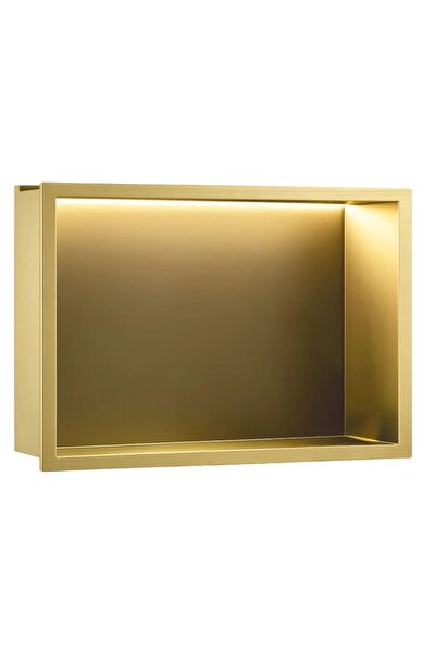 Rea Raft Încastrat, LED Brush Gold, Auriu, Oțel Aisi 304, Impermeabil Ip66, L...