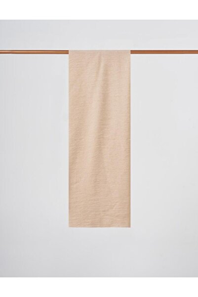 Kayra Shiny Looking Viscose Shawl Beige