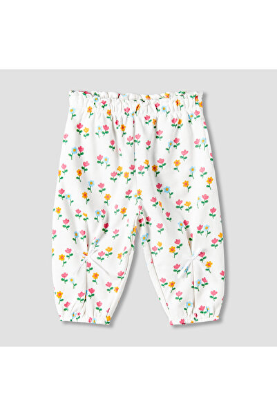 Juniors Elastic Waist Joggers with Bow Applique