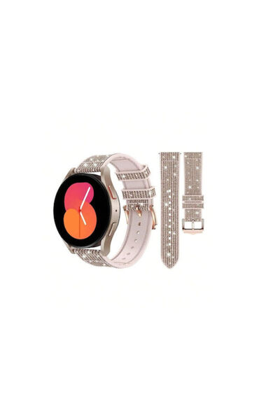 OEM Συνθετικό Δέρμα Λουράκι Σιλικόνης Amazfit GTR 47mm Χρυσό Γκλίτερ