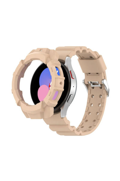 OEM Λουράκι Galaxy Σιλικόνης Μπεζ (Galaxy Watch4/5/6/7/FE/4 Classic/6 Classic...