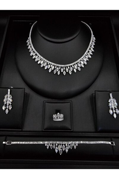 ABAS Zircon Jewelry Set Seria Shapes