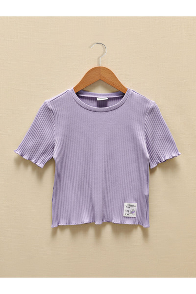 LC Waikiki Tricou de fete simplu, cu guler rotund și mânecă scurtă