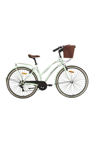Bisan SERENITY S KADIN ŞEHİR BİSİKLETİ 48CM V 28 JANT 7 VİTES MİNT YEŞİL SİYAH