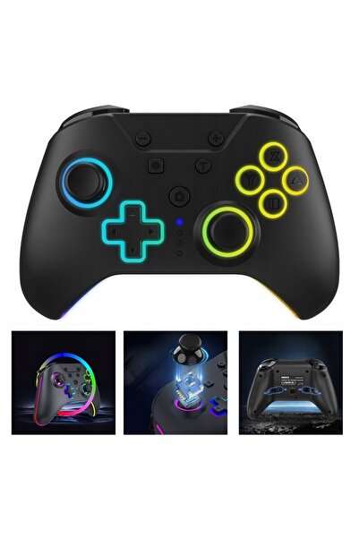 Kraft&dele Gamepad wireless Armor3 NuRival Light Up Negru pentru Nintendo Switch