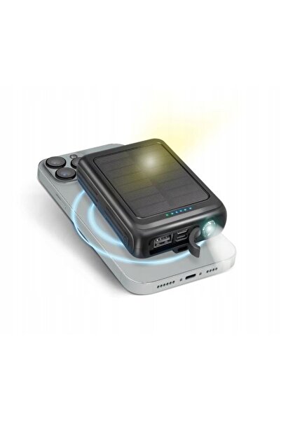 SBSAATGUMUSAKSESUAR Powerbank SBS TEBB5000MAGSK Solar MagSafe 5000mAh 10W Înc...