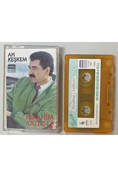 RAKS MÜZİK YAPIM İbrahim Tatlıses Ah Keşkem Kaset (Nadir Kağıt Baskı)