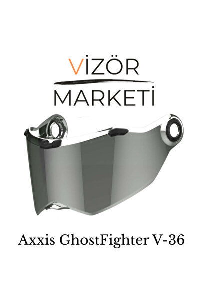 AXXIS GhostFighter V-36 Max Silver Vizör