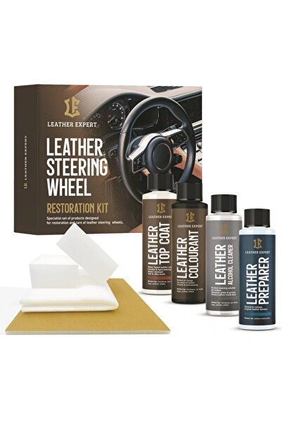 leather expert Set de restaurare a volanului din piele negru