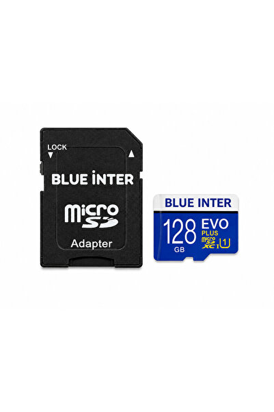 BLUE İNTER 128Gb Micro Sd Memory Card + Sd Adapter