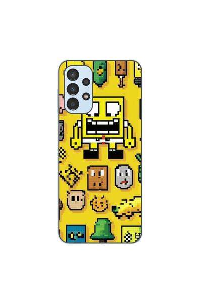 OEM Калъф, съвместим със Samsung Galaxy A13 4G, силиконов гел TPU, с десен Пи...