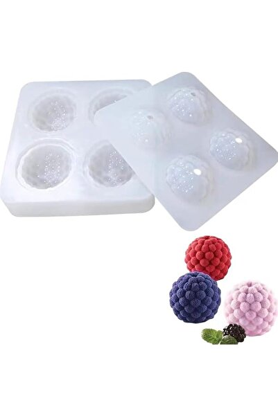 The Bros 3D Raspberry Silicone Molds for Baking Mousse Cake,Brownie, French D...