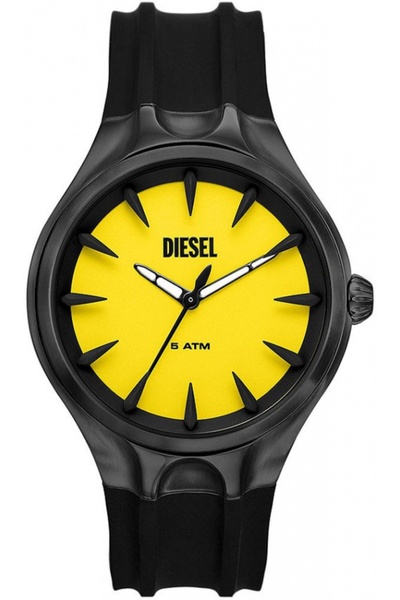 Diesel Ceas de modă galben DZ2201 pentru bărbați, pentru Halloween
