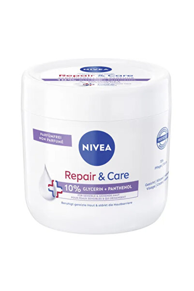 NIVEA Crema corp Repair & Care cu 10% Glicerina si Pantenol, fara parfum, 400 ml