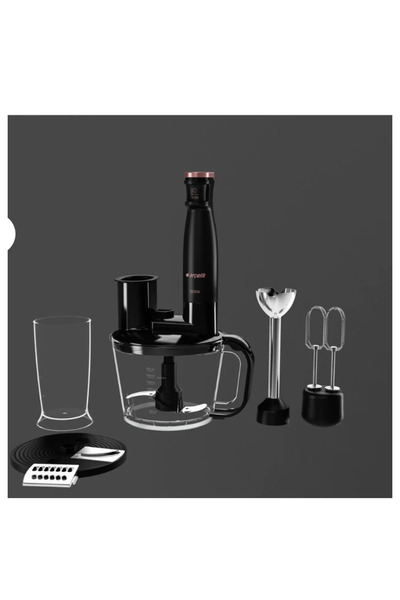 Arçelik K Resital El Blender Seti Siyah 1500 Watt çelik