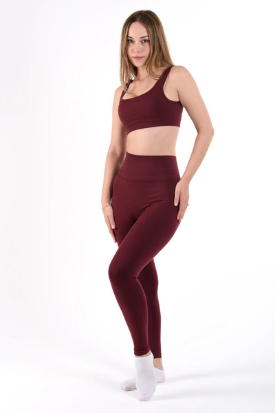 Leepsy Sahira Viora Seamless Sports Leggings Gathered Hip Lifting Women's Swe...