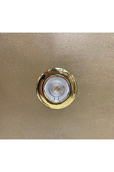 Aklight Paslanmaz Metal Kasa Gold Spot + 7w Led Ampul + Duy
