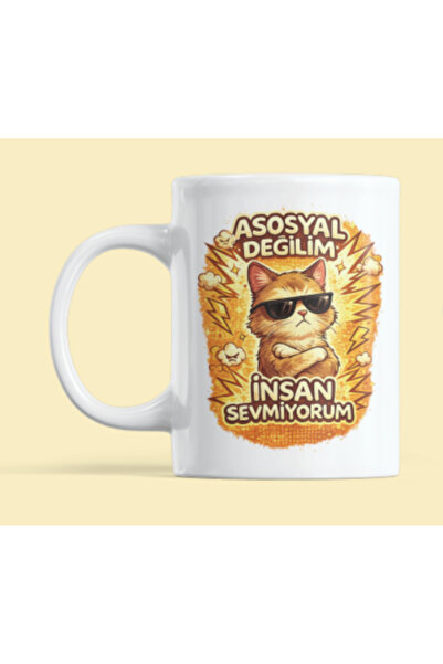 Nino Store I'M Not Anti-Social, I Don'T Like People Mug – Porcelain Coffee Cu...