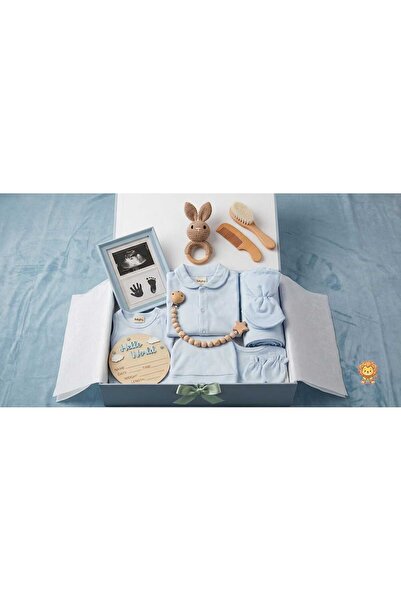 OEMS Luxury Newborn Baby Box Set 13 Pieces - 100% Cotton Newborn Clothes Sky ...