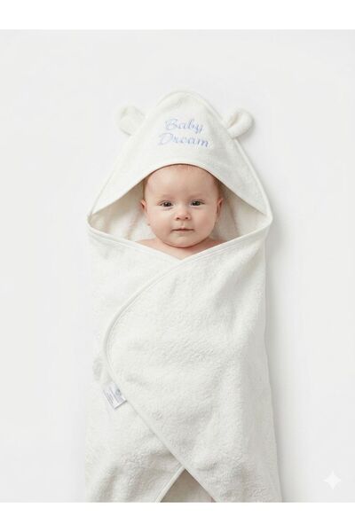 DAY BY DAY Newborn Baby Towel with Hood Suitable for Newborns to 9 Months Old