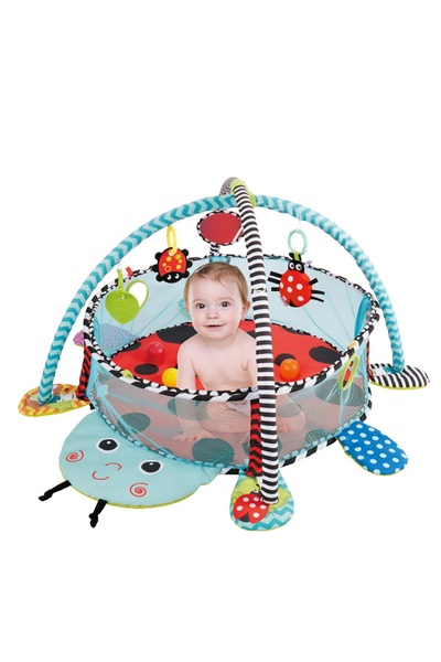 Little Learners - سجادة ألعاب ونشاطات 3 في 1، ليدي باغ