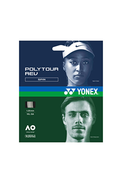 YONEX Racordaj Poly Tour REV 125, 1.25mm, rola 12m, culoare white (alba) Disp...