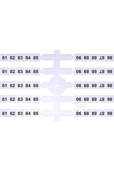 ETI Polam Marcator flexibil pentru fitinguri de șină EO3/81-90/20x10buc 00390...