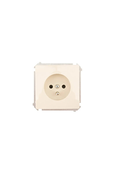 Kontakt-Simon Priză simplă MODUL DE BAZĂ z/u 16A IP20 cu obturator pe șenile ...