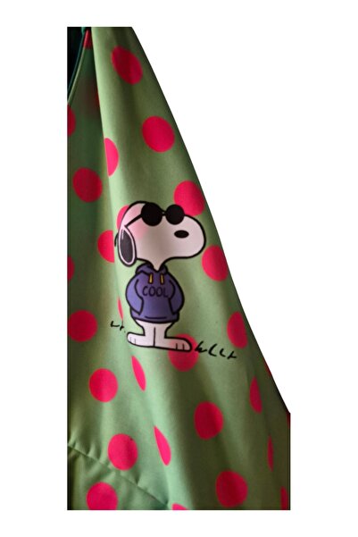 handedizayn Hande Dizayn Valentine's Mother's Day Green Snoopy Origami Model Shoulder Bag