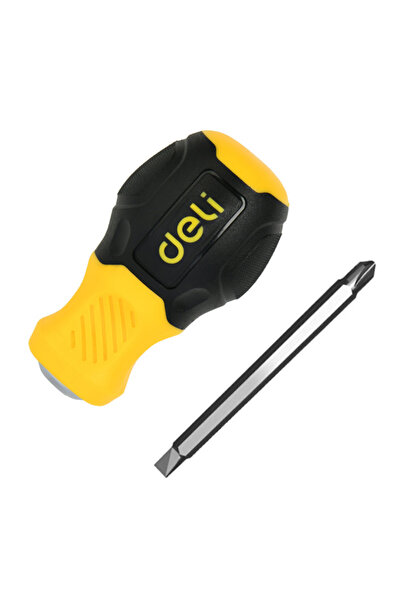 Deli κατσαβίδι DL632101 με διπλή κεφαλή, μαγνητικό, 6mm/PH2x38mm