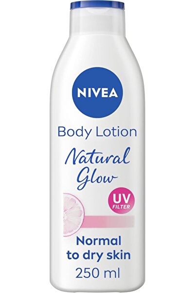 NIVEA Body Lotion for Normal to Dry Skin, Natural Glow, with 95% Pure Vitamin...