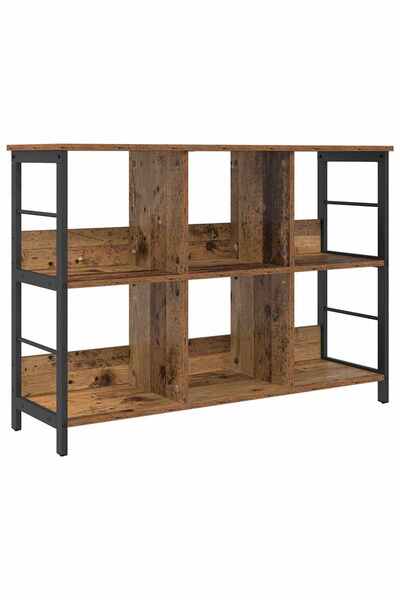 vidaxl Raft pentru cărți Lemn Vechi 102 x 32 x 72,5 cm Lemn compozit