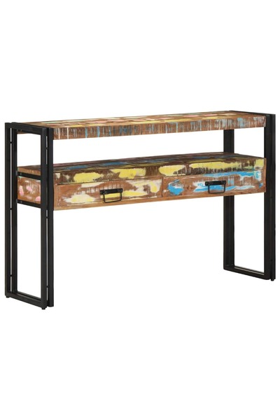 vidaxl Masă de consolă cu sertar 120 x 33 x 75 cm Lemn recuperat masiv